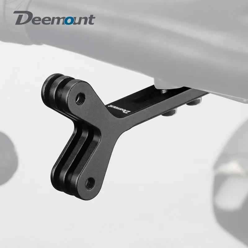 

Bicycle Integrated Handlebar Double-Gopro 3-Fork Extension Stand Road Bike Computer Speedometer Bracket Parts For Insta360/DJI