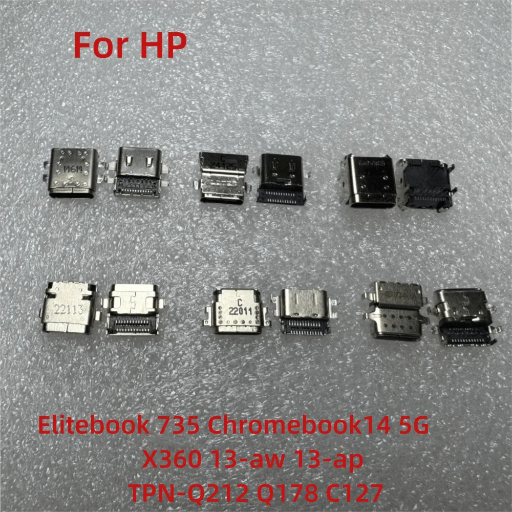 Precision Fit Type-C Charging Port Charging Socket for For HP Elitebook 735 Chromebook14 5G X360 13-aw 13-ap TPN-Q212 Q178 C127