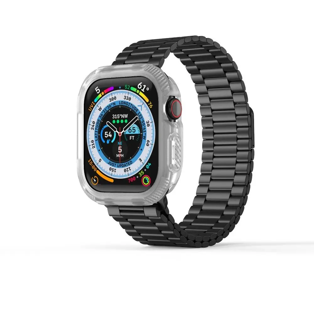 Soft TPU Case for Apple Watch Series 10 42/46mm Scratch-Resistant Carbon Fiber Protective Frame All-wrap High Sensitivity image 5