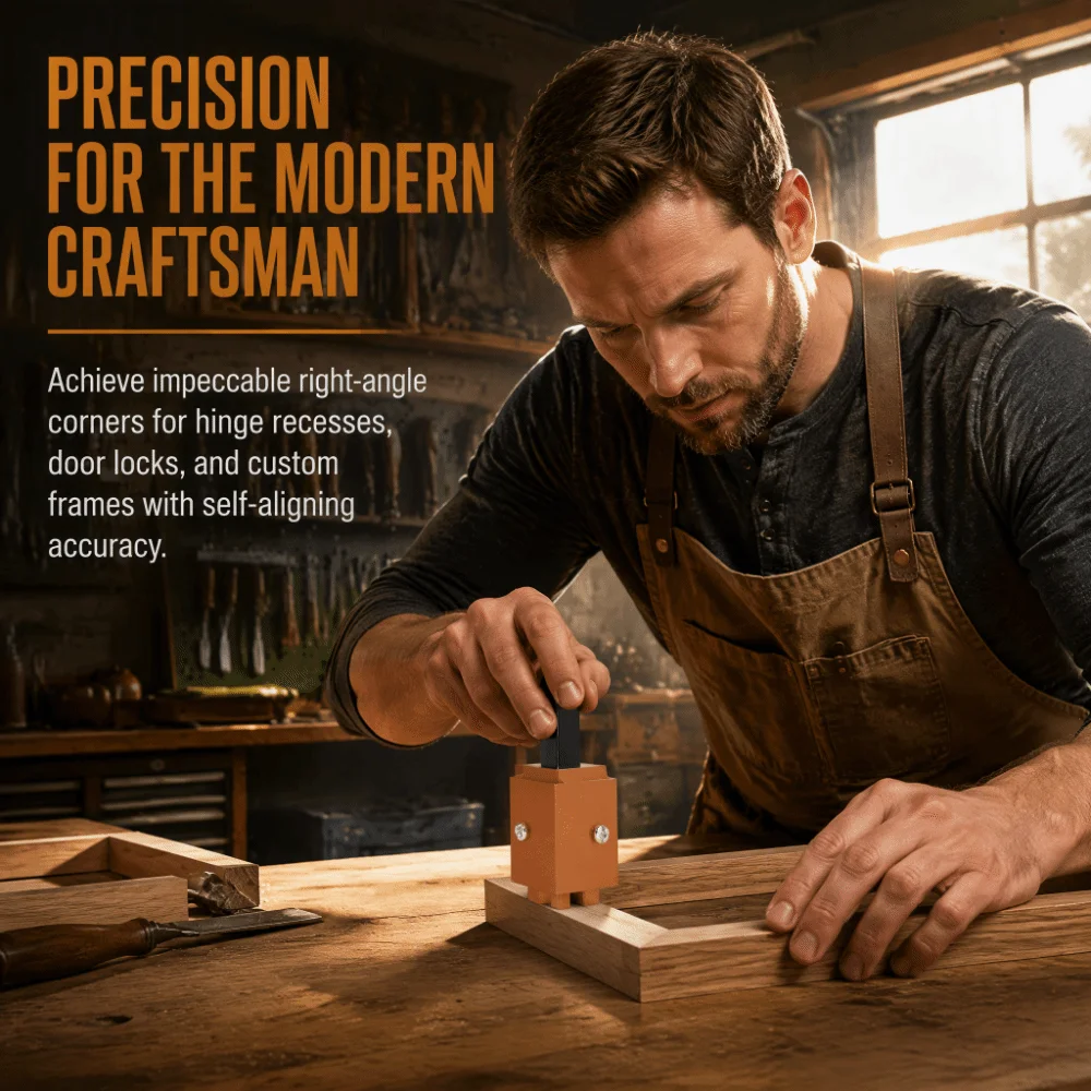 High Accuracy Right Angle Corner Chisel Precision Squaring Quick Cutting Edge Quick Cutting Chisel Mortise Chisel For Framing