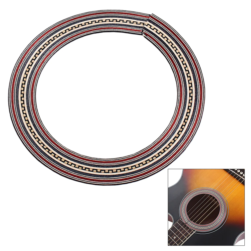 

Classical Oral Flower Guitar Rosette Inlay Sound Hole Decal Mosaic Decals Wooden Abalone