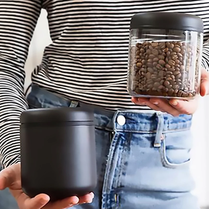 

Fellow Atmos Airtight Coffee/Tea Container Storage Canister Set Coffee Bean Storage Jar/Tank Vacuum Sealed Cans 0.4L/0.7L/1.2L