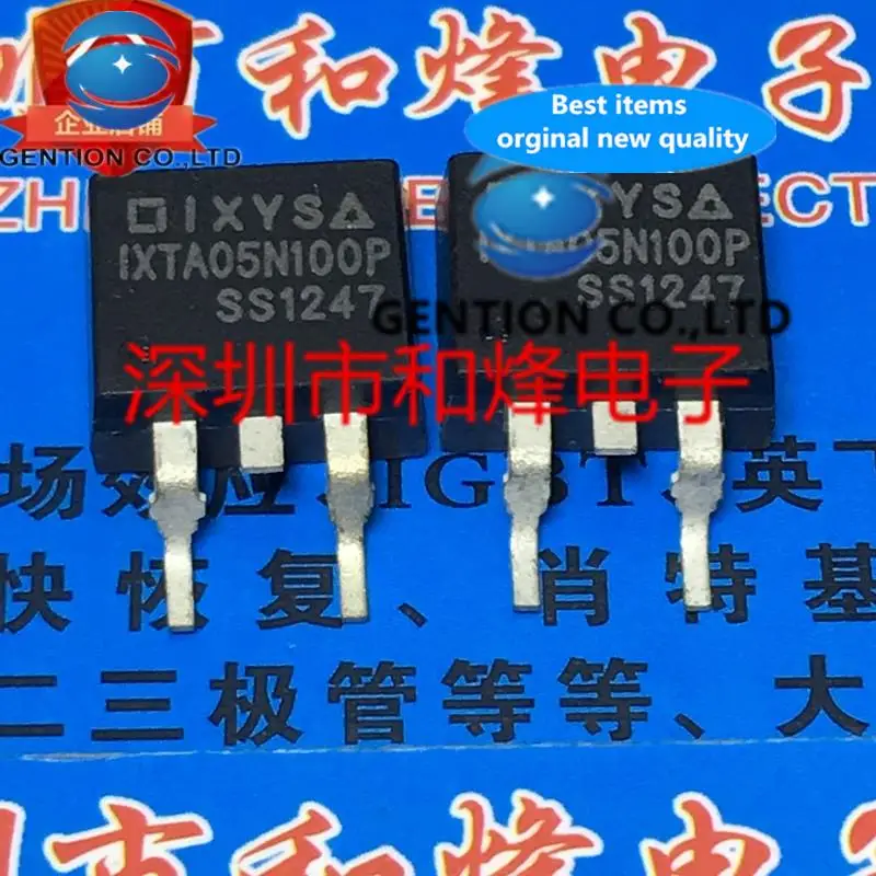 10PCS IXTA05N100P TO-263 1000V 0,5A em estoque 100% novo e original