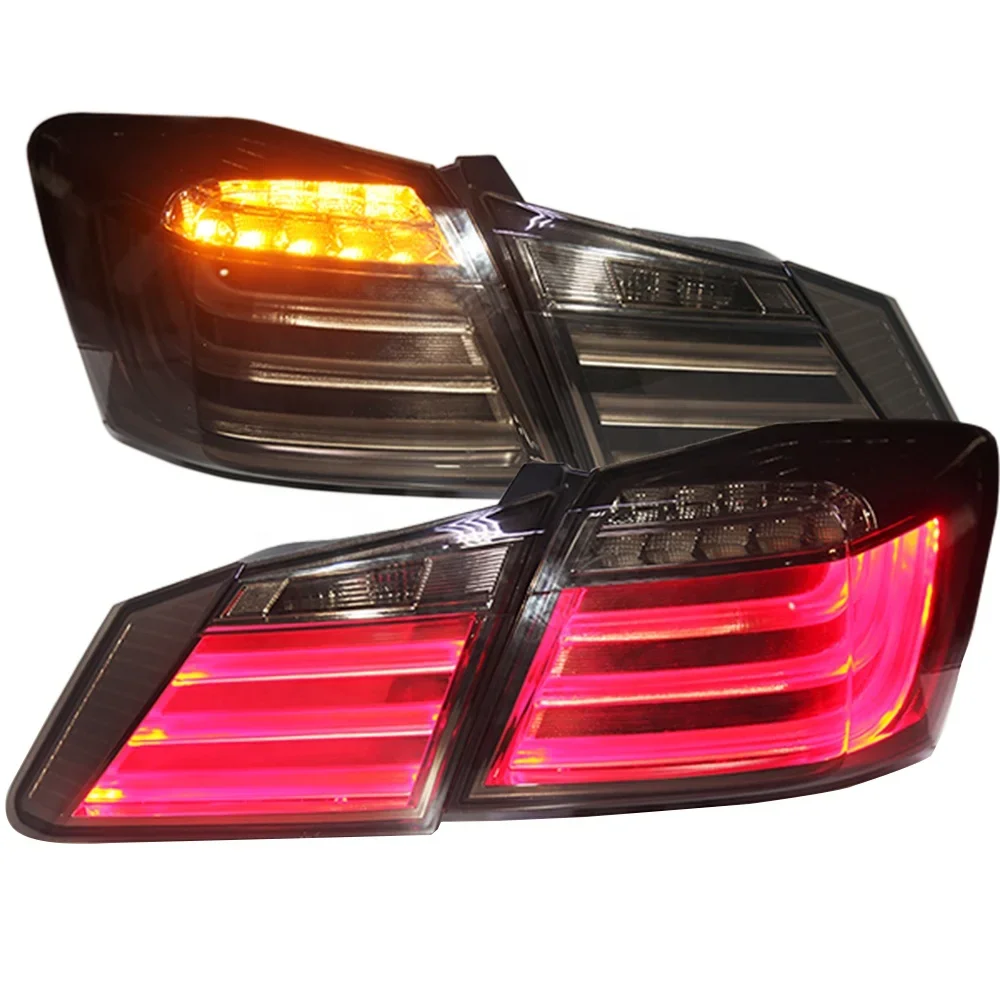 9 Generation LED Strip Tail Light Led Rear Light Smoke For Accord G9 2013-2015 For Honda