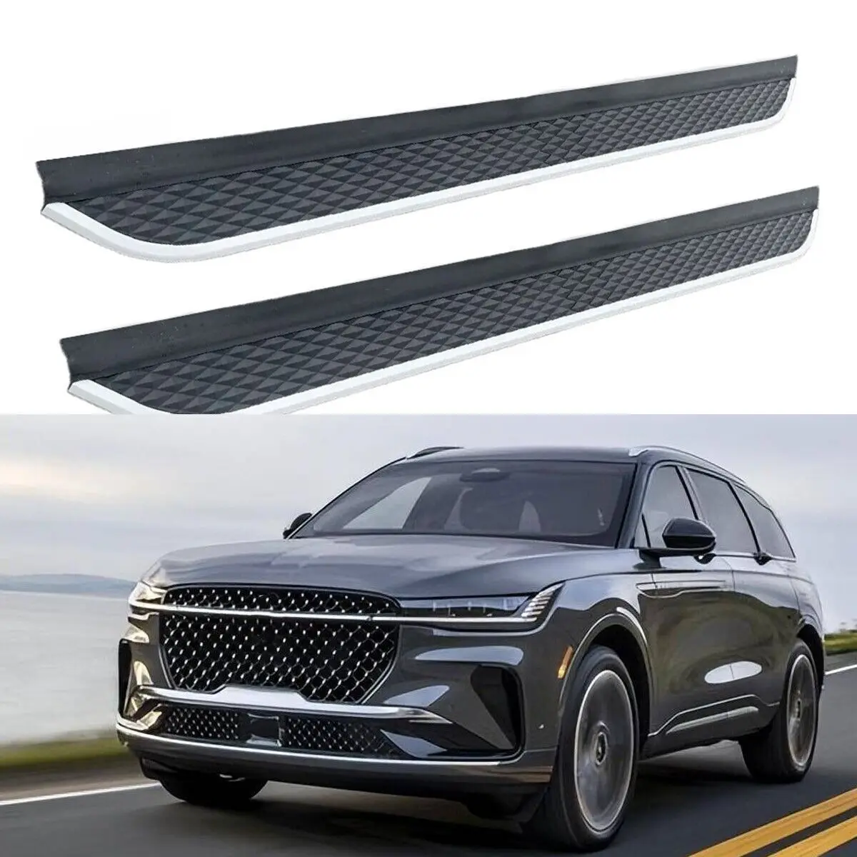 

2 шт., подходят для Lincoln Nautilus CDX707 2023 2024, подножка, боковая подножка Nerf Bar
