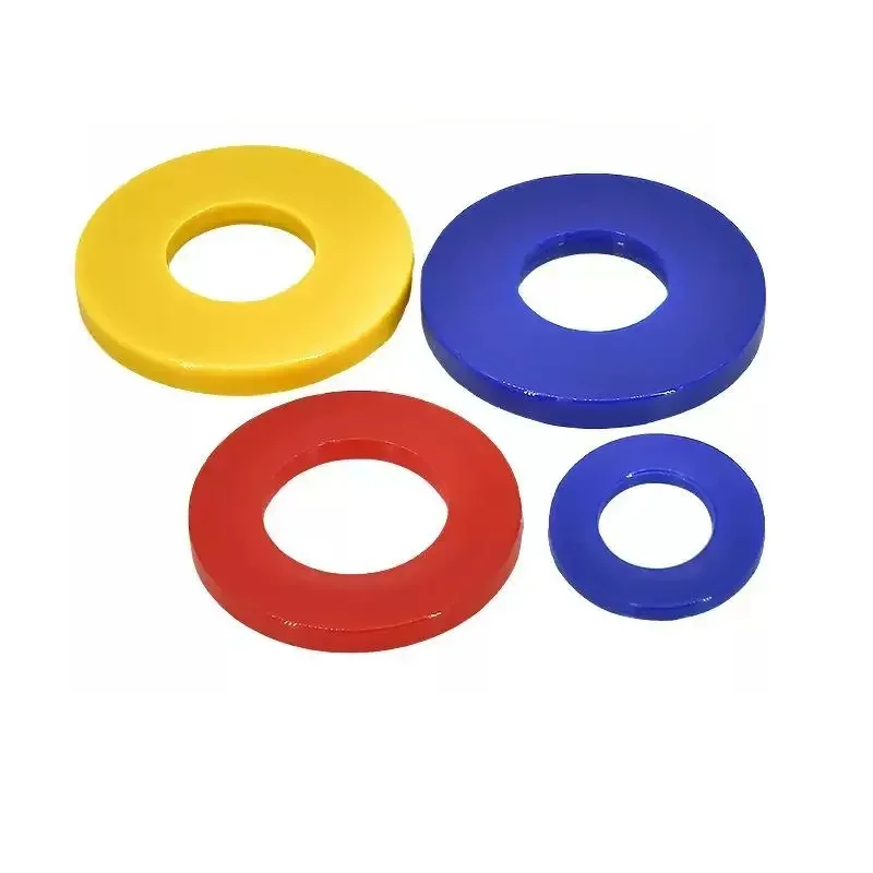 Red/Yellow/Blue Nylon Flat Washers M2 M2.5 M3 M4 M5 M6 M8 M10 M12 M14 M16 M18 M20 Nylon Insulation Spacer