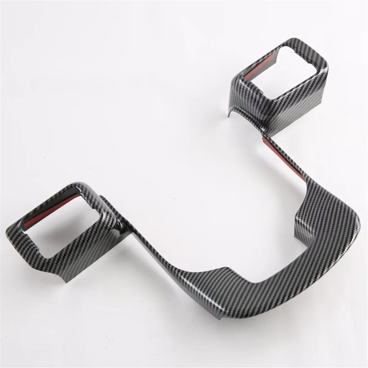 For Hyundai Santa Fe MX5 2023 2024 Carbon Fiber Car Steering Wheel Panel Cover Trim Accessories