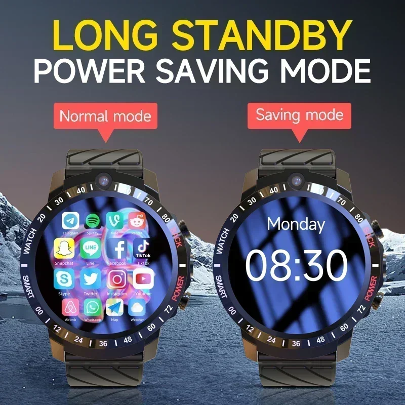 Independent Use Smartwatch SIM Calling MT27-3 1000mAh 128G Storage Dual Camera For Youtube Google PlayStore Application Download