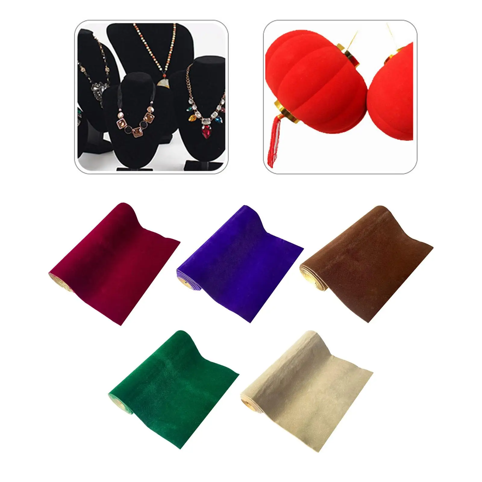 Flannel Fabric Peel Sticker Self Adhesive Contact Paper Liner Adhesive Back Waterproof Durable Sheets for Jewelry Drawer Bags