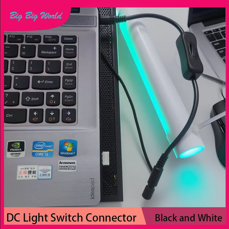 

1/5/10Pcs Light Switch DC 12V Male And Female Power Cord DC Connector 304 Switch 5V 12V 24V LED Light Bar