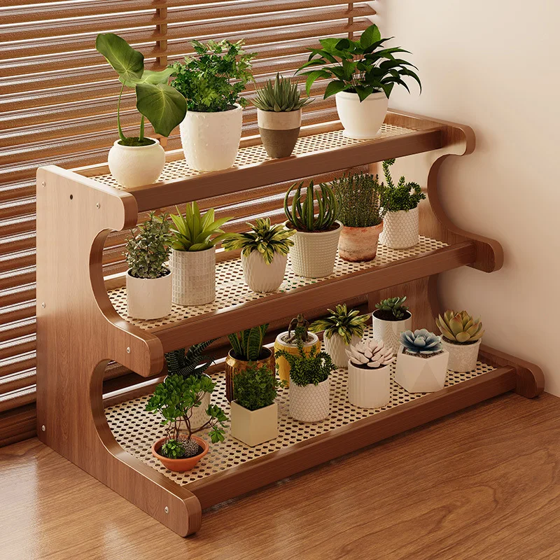 

Ladder rack green plant bay window balcony small flower rack drain multi-layer ladder desktop display rack