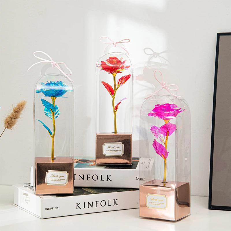 Eeuwige Rose Kunstbloemen Valentijnsdag Cadeau Galaxy Laser Rose Flower Room Decor Bruiloft Feestartikelen Moederdag Cadeau