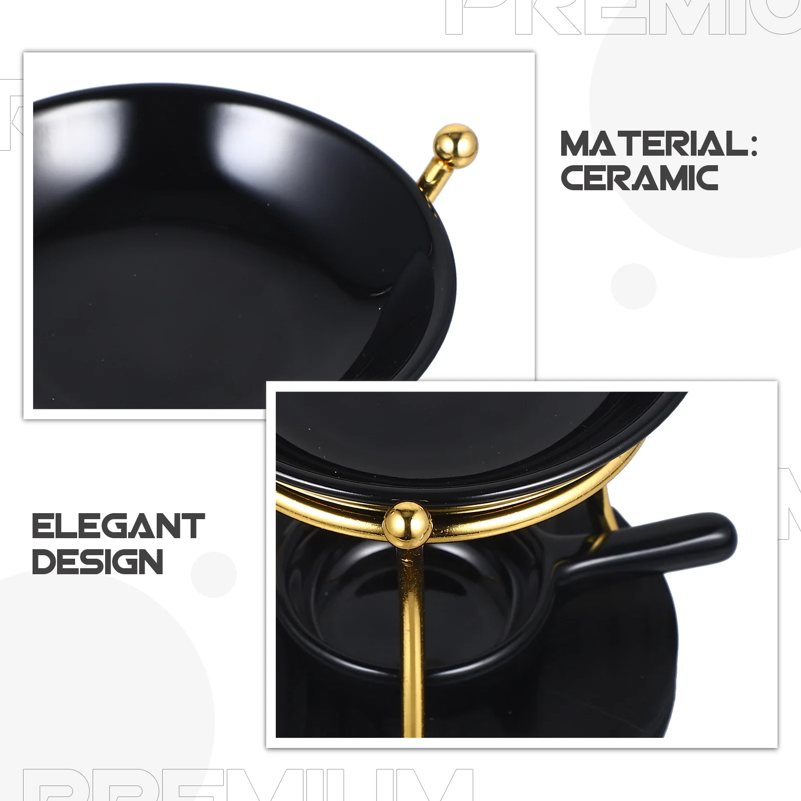 

Ceramic Tealight Oil Burner Aromatherapy Diffuser for Essential Oils Wax Melts Incense Home Office Interior Decoration