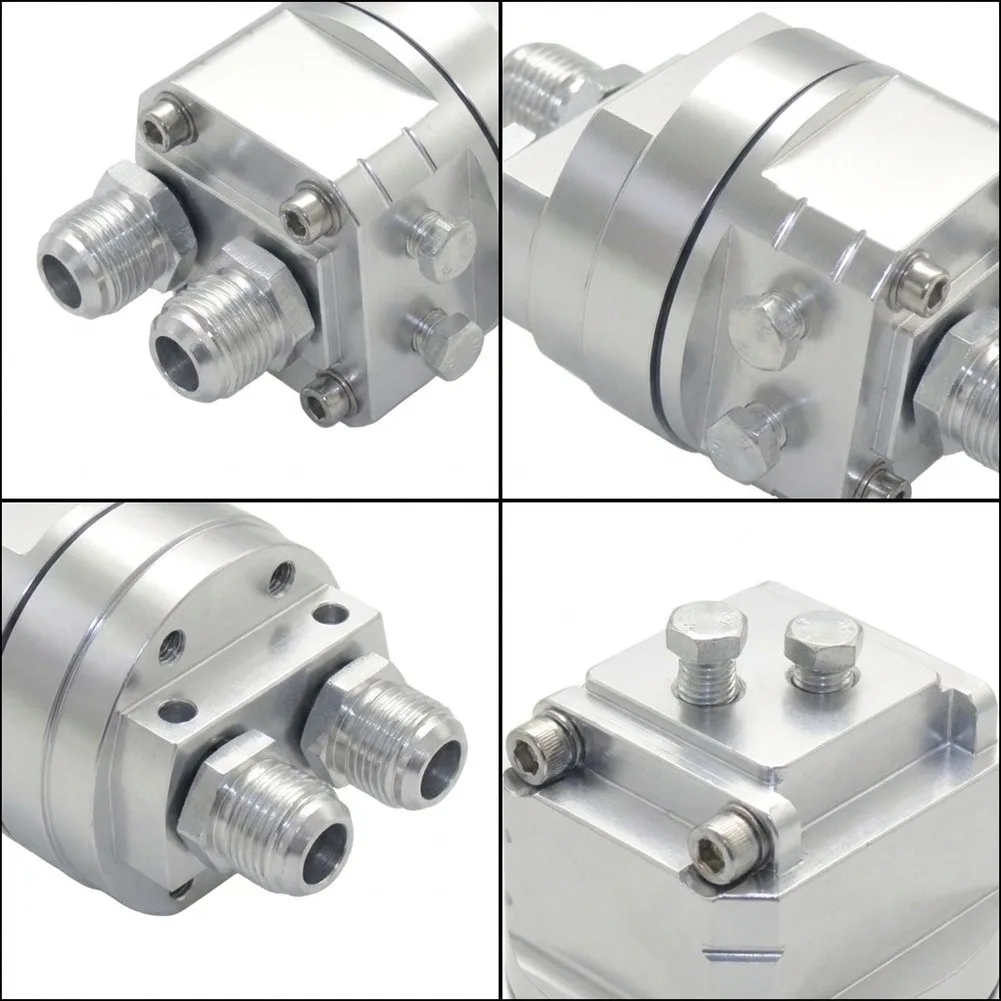 Oil Filter Relocation Adapter Kit Featuring 3/4 inch 16 for tpi and 20mm x 1.5 Pitch Threads on Aluminum Construction