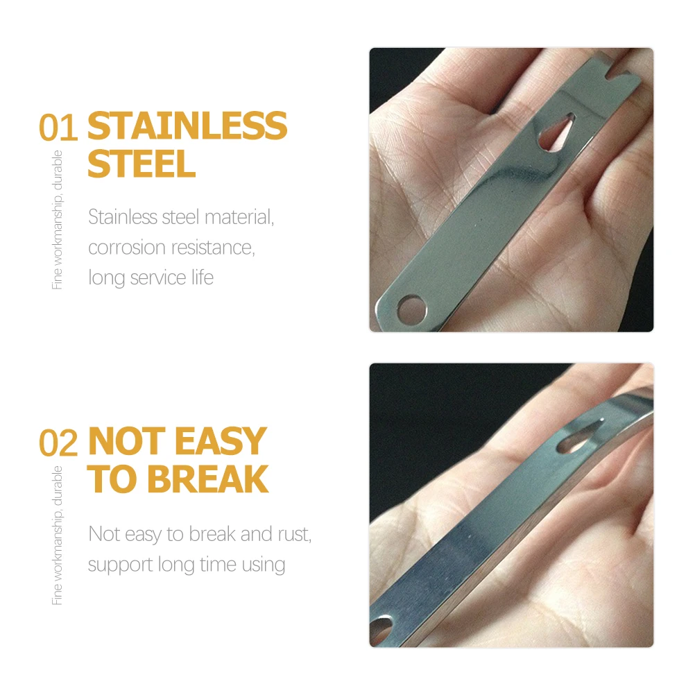 

5pcs Mini Pry Bar Keychain Stainless Steel Heavy Duty Crowbar Nail Puller Tool Car Audio Installation Outdoor Survival