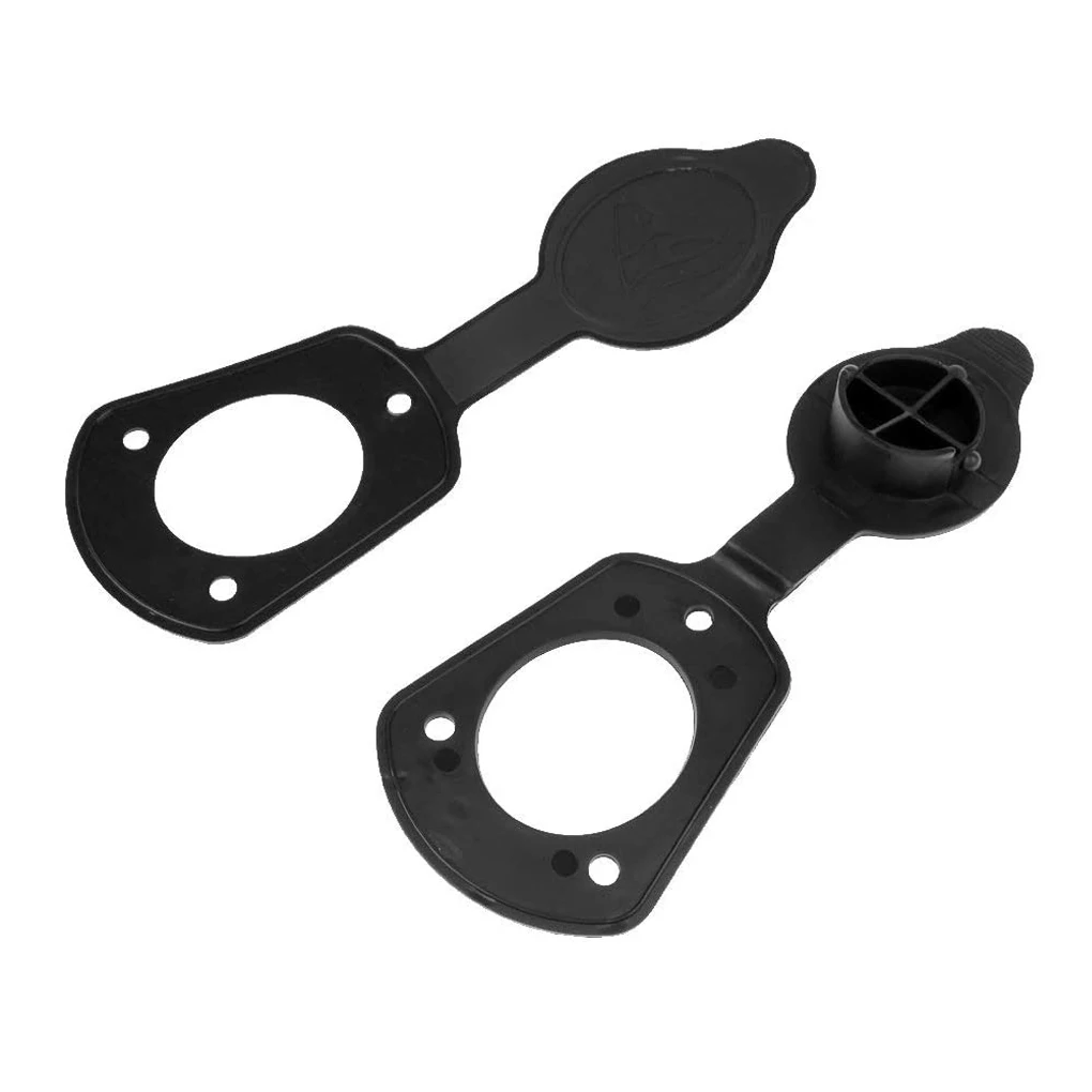 Pack of 2 Fishing Rod Holder Gasket Cap Cover Flush Mount Kit Bracket Supply Inner Tubes Pads Fish for Boat Kayak Canoe