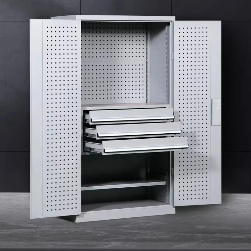 #Multifunctional Tool Cabinet Workshop Storage Cabinet Iron Box Cabinet Parts Furniture Armário De Peças MH40GJG