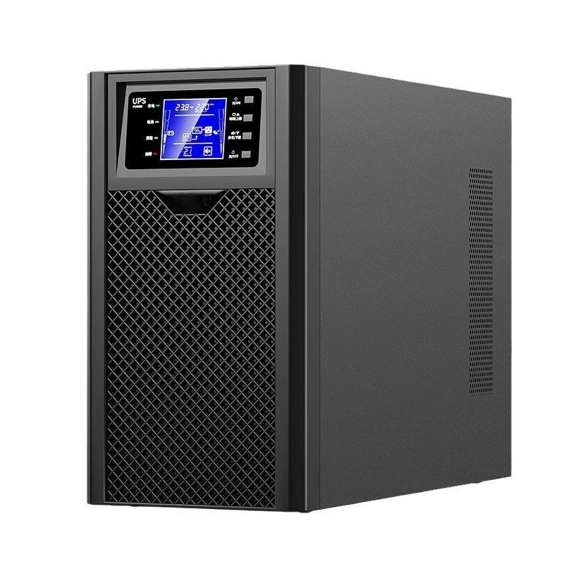 3kva 6kva 8kva 10kva على الانترنت تحويل مزدوج إمدادات الطاقة غير المنقطعة موجة جيبية نقية المنزل التجاري عالية التردد UPS
