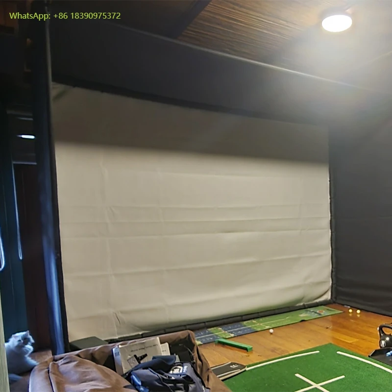 

Indoor Leisure & Entertainment Sports Simulator Impact Screen Golf Simulator with Infrared Projection for Home Use