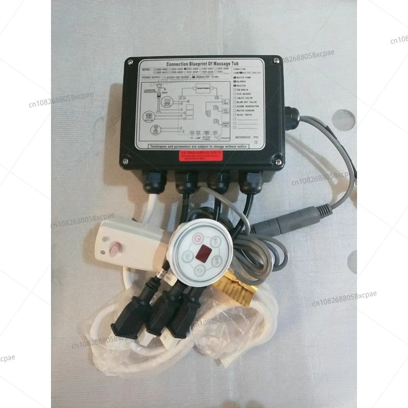 Caixa de distribuição de controle de banheira pequena piscina placa de computador surf jacuzzi controle caixa elétrica painel tela