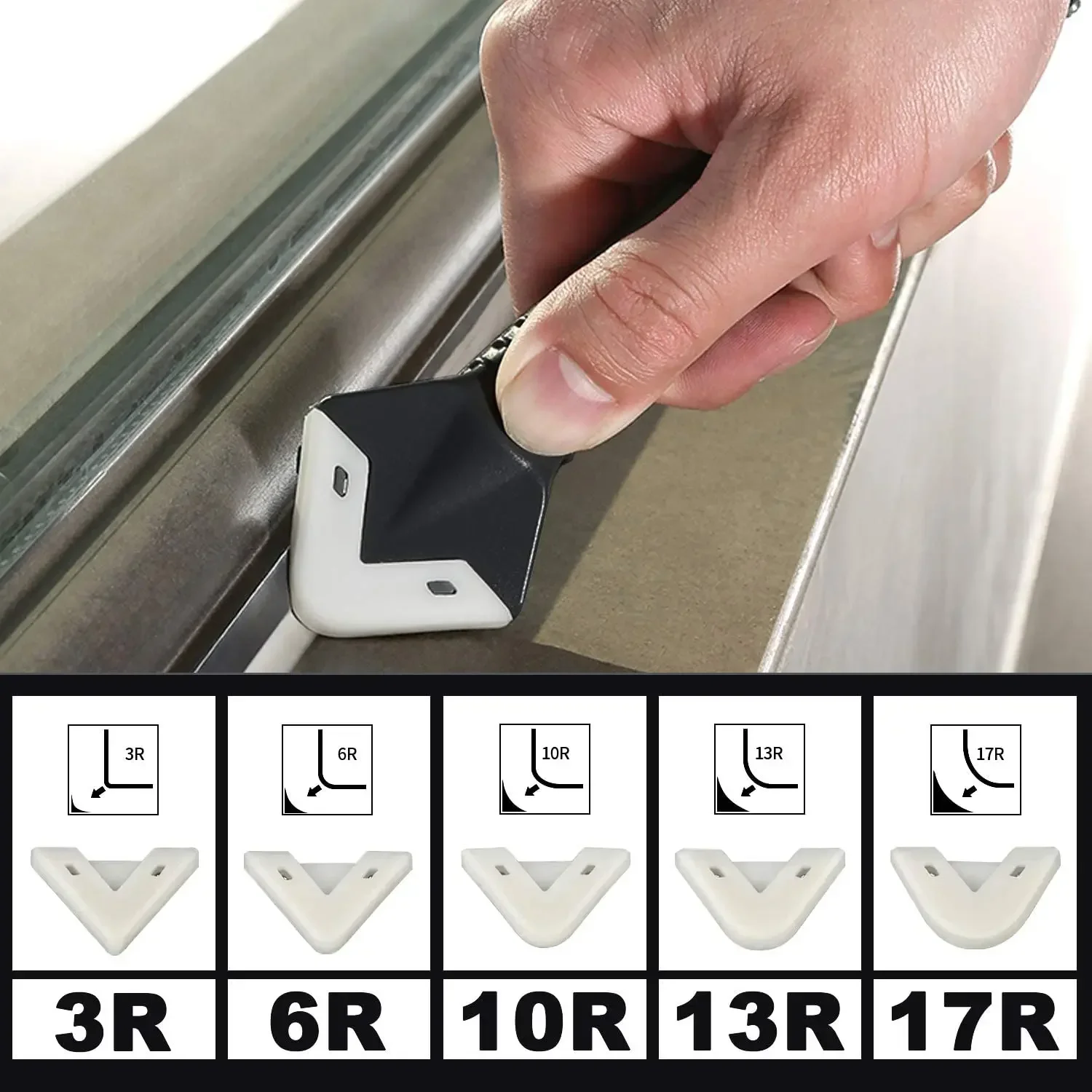 5 in 1 Silicone Spatula Window Cleaning Tool Sealant Smooth Remover Squeegee Caulk Organizer Silicon Scraper Smooth Grout Kit