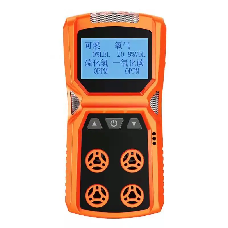 TFN HY4 4 in 1 Gas Leak Detector Portable Combustible O₂ H2S CO Toxic Leakage Detector Gas Detector Air Quality Monitor