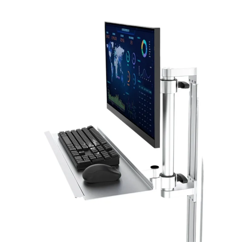 Industrial wall-mounted display, bracket Aluminum alloy equipment Machine tool robotic arm Keyboard integrated computer bracket