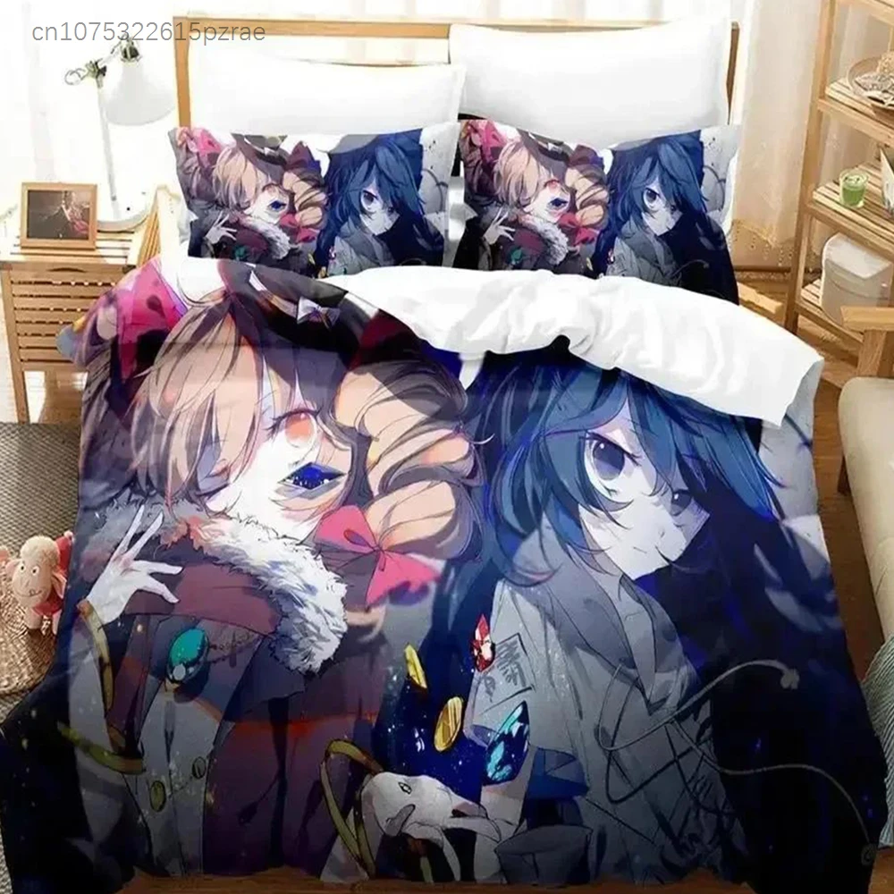 3D Print Anime Touhou Project Bedding Set Duvet Cover Bed Set Quilt Cover Pillowcase Comforter King Queen Size Boys Adult A
