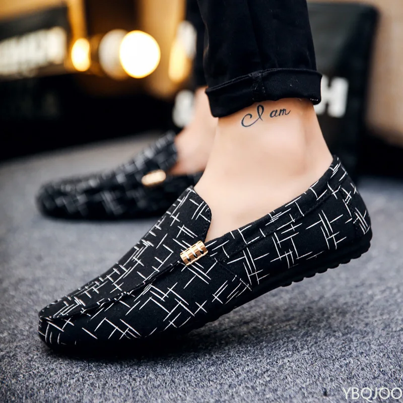 

2025 Male Fashion Casual Shoes Handmade Comfy Mens Loafers New Slip on Man Walking Shoes Trend Man Driving Flats Moccasins Homme