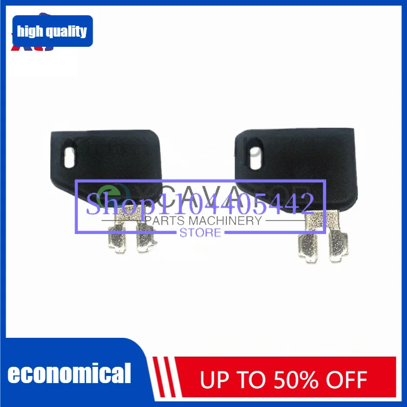 2 Pcs Distribution  Battery Box Key  for Excavator Digger Loader Bulldozer 186304