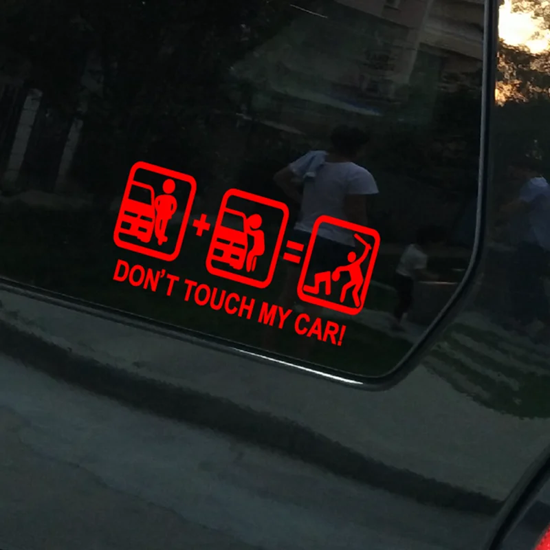 XY Dont Touch Decal Bumper Window Car Sticker Vinyl Decal Warning Mark Stickers for Cars 18cmx6cm view 2