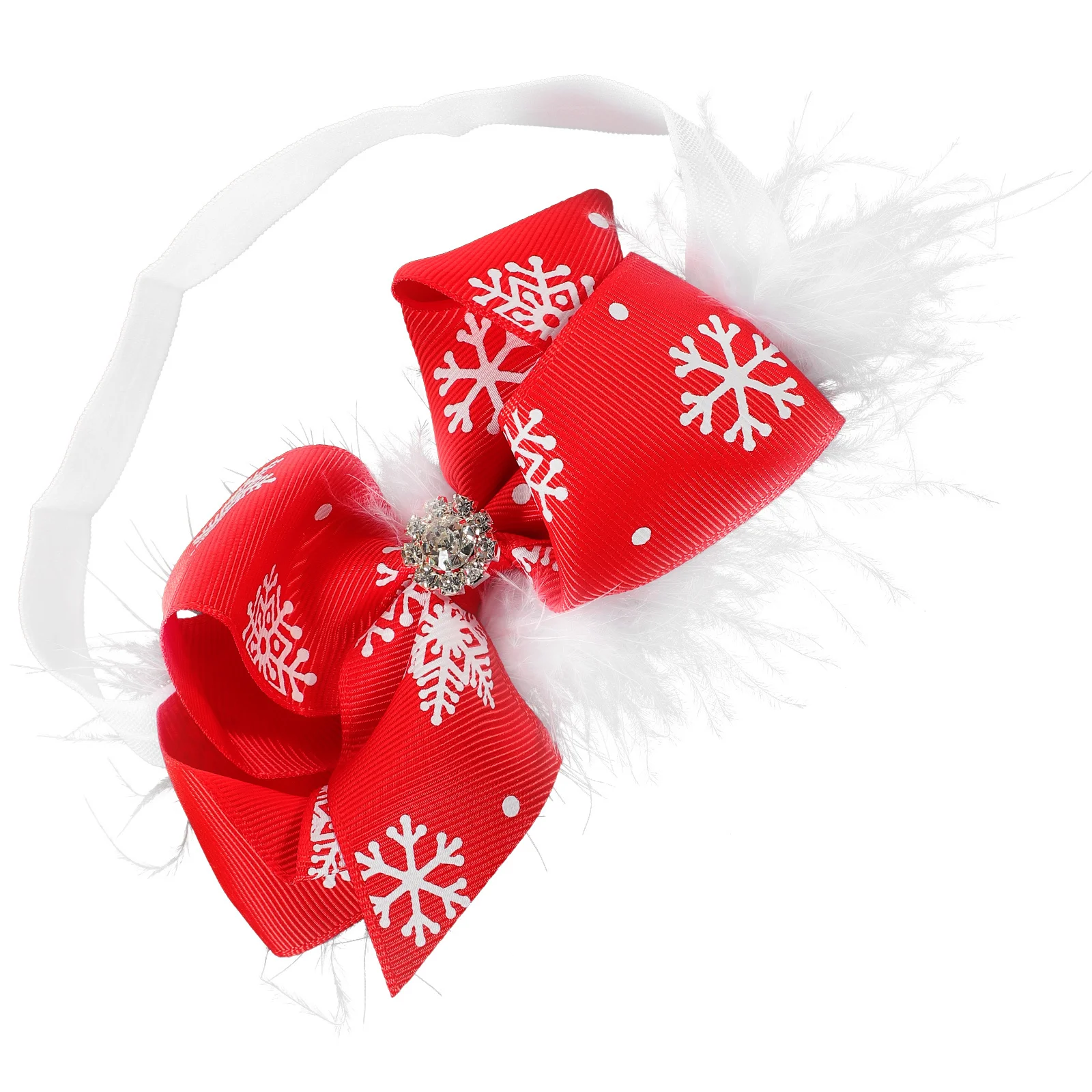 عصابة رأس لطيفة على شكل فيونكة للأطفال بتصميم إكسسوار شعر عيد الميلاد غير قابل للتشوه للارتداء اليومي وحفلات عيد الميلاد #1