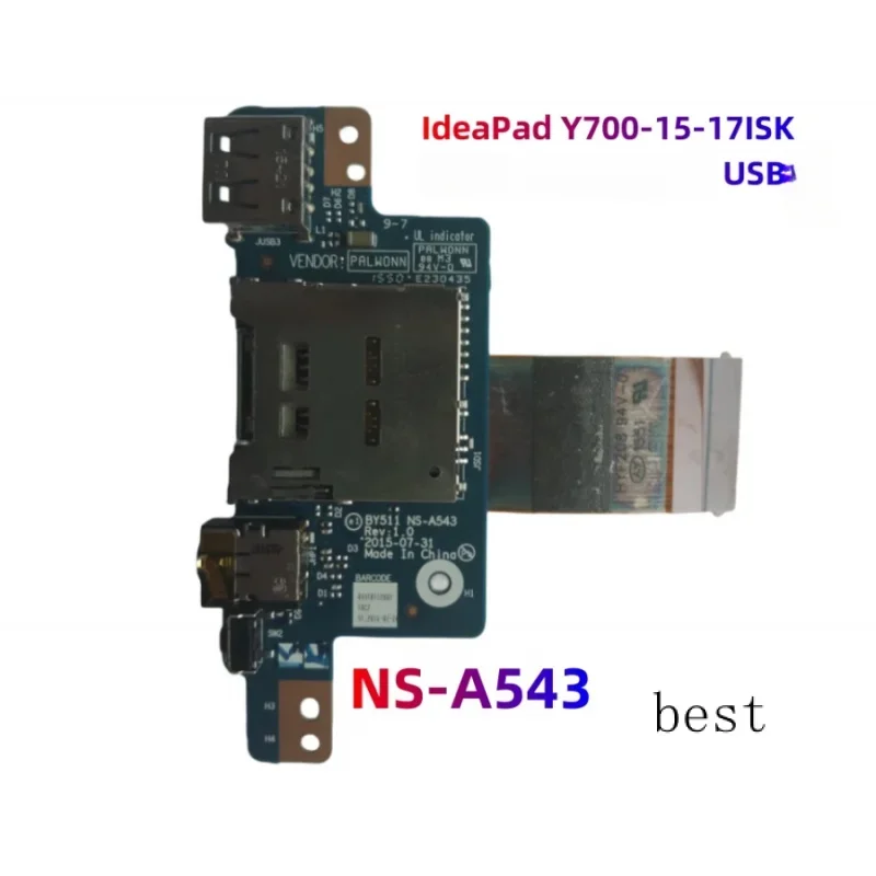 Новый оригинальный для Lenovo IdeaPad Y700-15ISK iWon аудио USB кардридер с кабелем by511