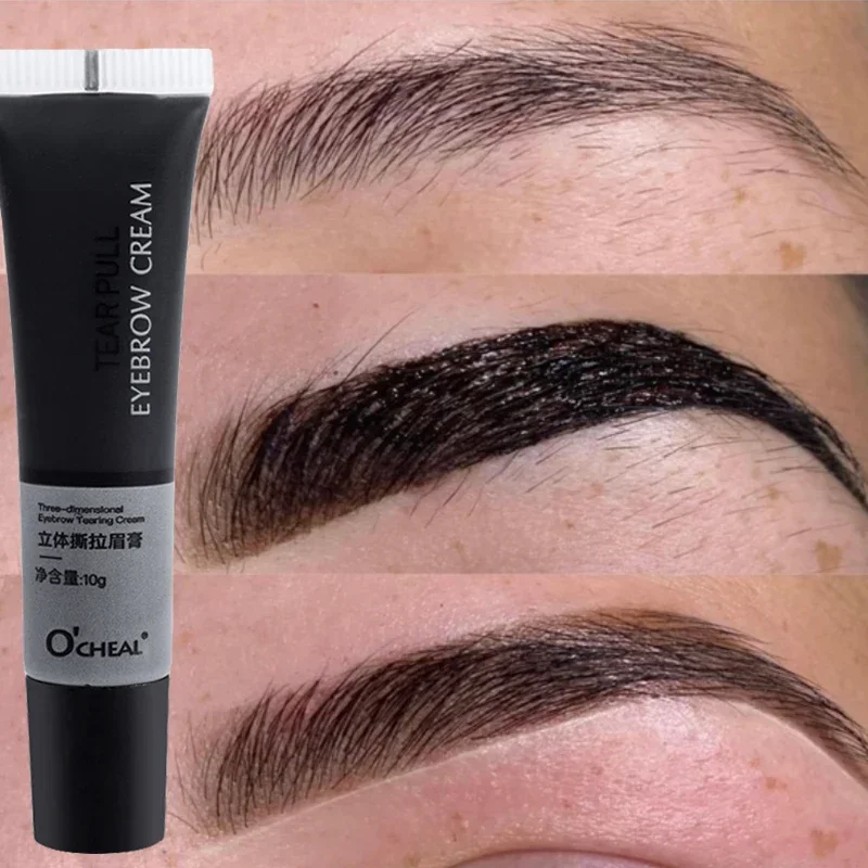 EyebloggMakeup-Teinte de tatouage pour sourcils en continu, embauimperméable longue durée, crème gel pour sourcils, cosmétiques de maquillage, 4 couleurs Peel Off