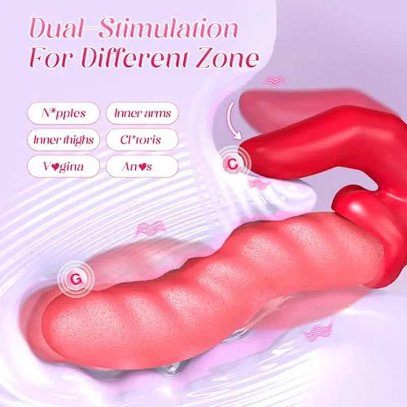 Vibrador vibrador de impulso de onda 2 em 1 para mulheres língua dedo pressionando estimulação brinquedos sexuais masturbador feminino com display led