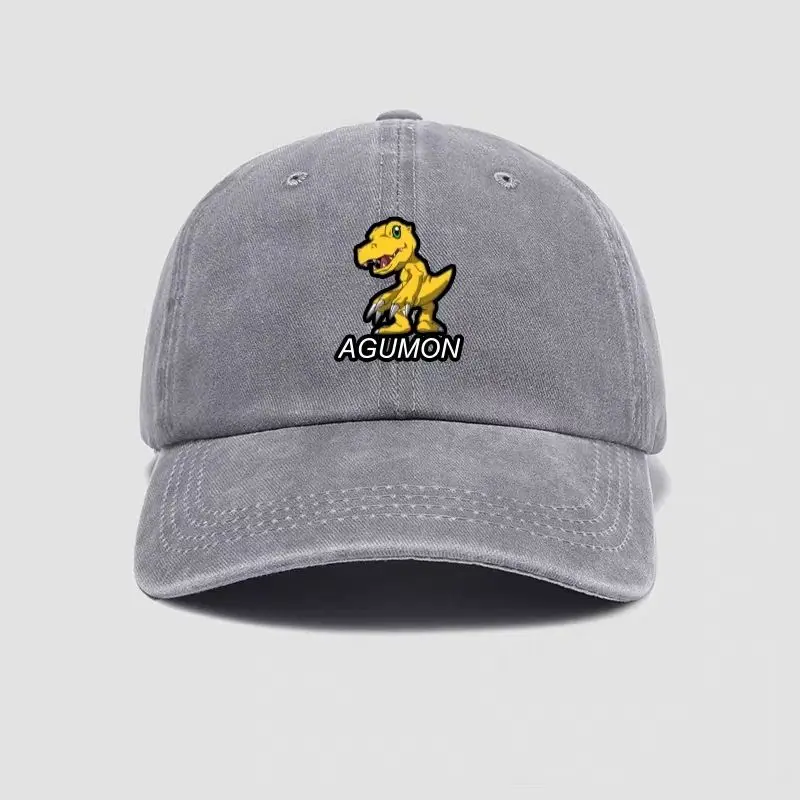 Agumon Hat Gorra de béisbol Gorra de pico de pato unisex de moda Sombrero para el sol de dibujos animados al aire libre