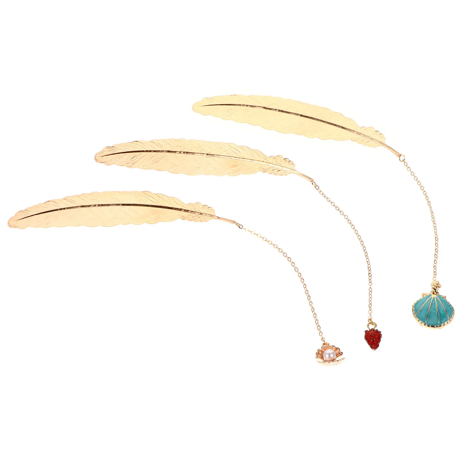 

3Pcs Vintage Pendant Bookmarks Classic Style Lightweight Reading Book Accessories Cultural Bookmarks