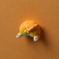 Kitty Buttocks Refrigerator Magnets Cartoon Animal Photos Wall Cute Resin Magnets Car Refrigerator Decoration Accessories