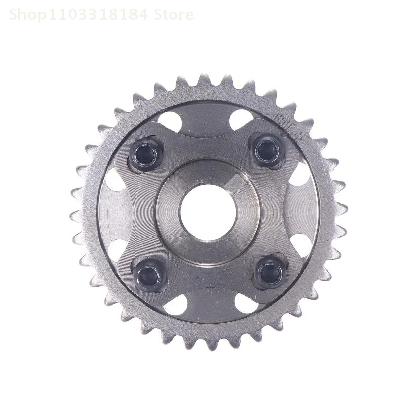 Gear Camshaft 4-Sekrup 36-Gigi Untuk Fino/Mio/Sporty/Wave125 – Kompatibel Dengan Mesin 4-Katup, Dilengkapi Penanda Derajat Gesekan
