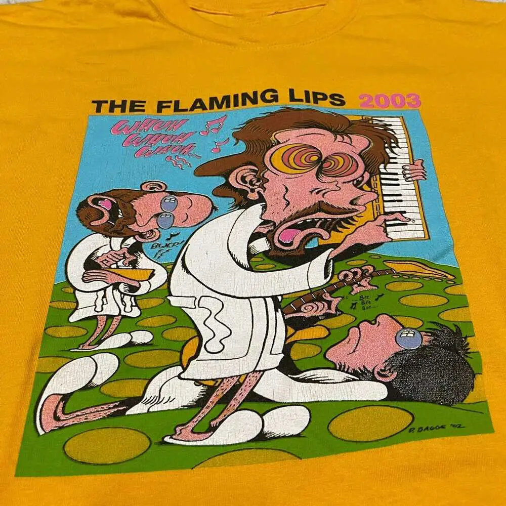 Vintage The Flaming Lips Band T-shirt Cotton Tee Size S-4XL ZL065