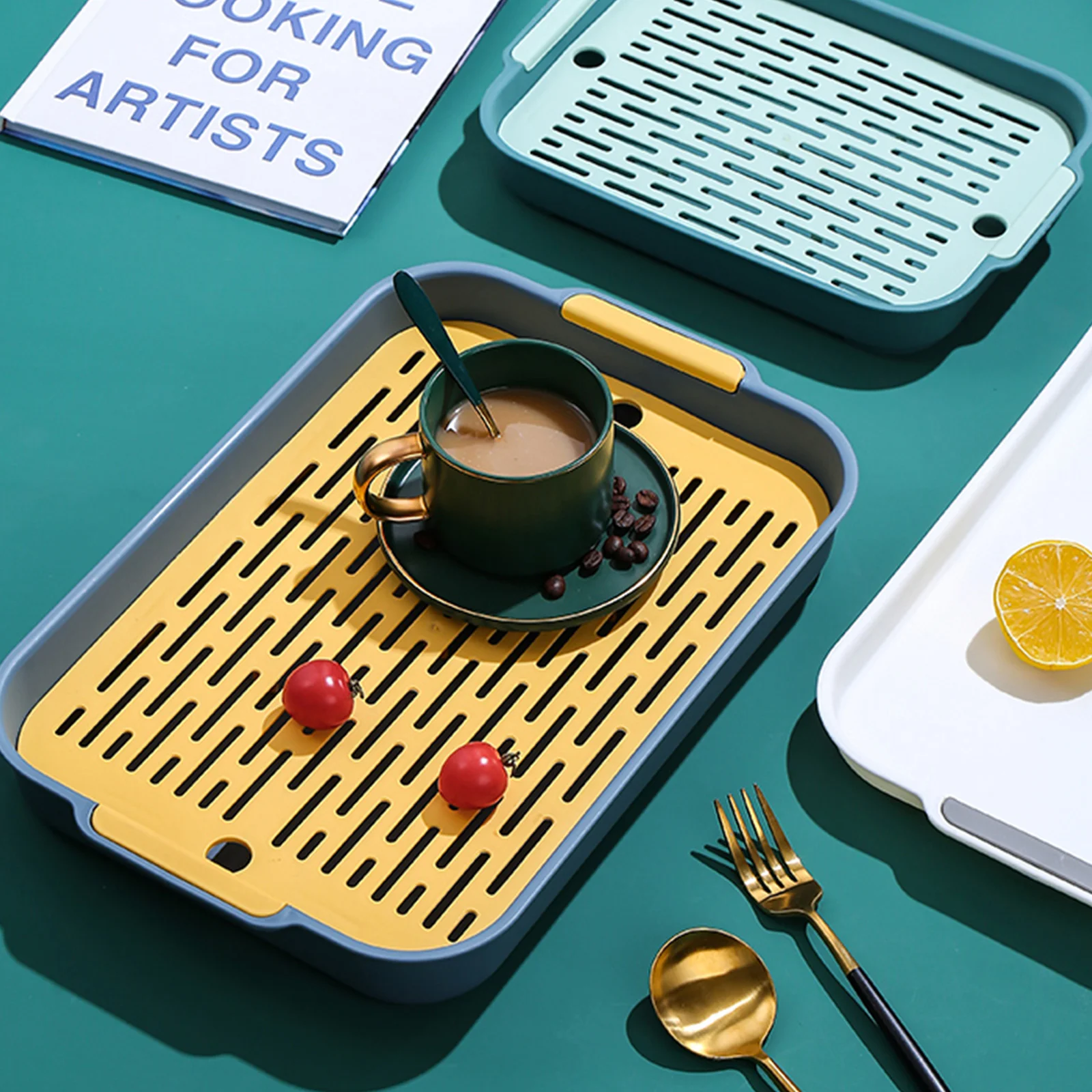 

Drain Tray Filter Dishes Board Bowl Drainer Drying Pad Cutlery Pp Dryer Rack Cup