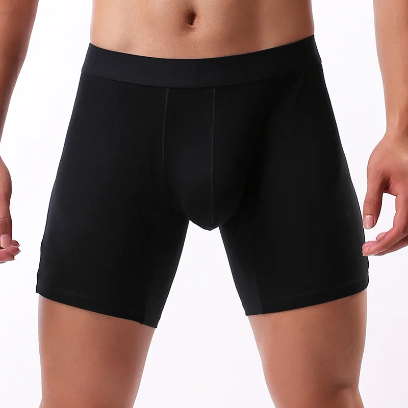 EUR Größe Unterwäsche Männer Boxer Lange Bein Boxer Shorts Baumwolle Atmungsaktive Unterhose Sexy U Tasche Männlichen Höschen Ropa Interior Hombre