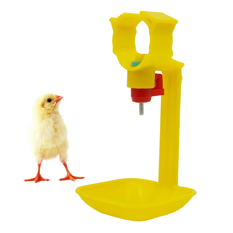 

50 Pcs Chicken Water Drinking Cups Automatic Integrated Hanging Nipples Drinker Cups Poultry Quail Feeding Waterer Tools
