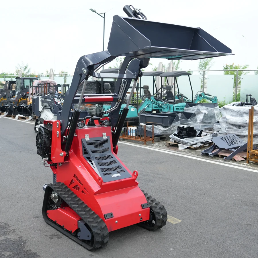 

China Manufacturer Skid Steer Loader Construction Works Crawler Hydraulic Loader Mini Agriculture Compact Skid Steer Loader
