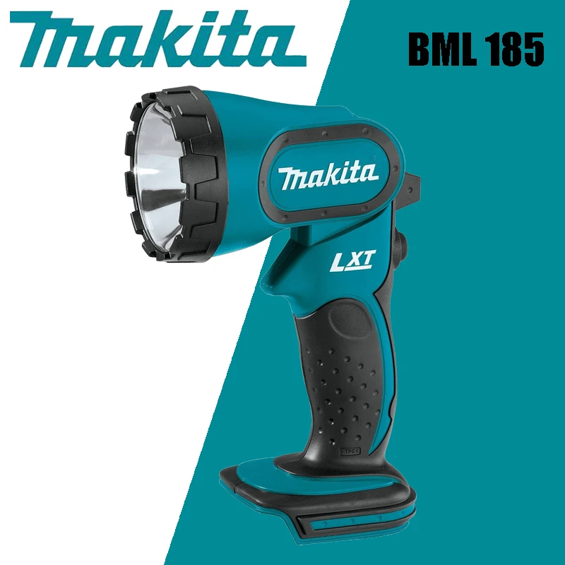 Makita BML185 LXT®Linterna de xenón de iones de litio, iluminación LED portátil de trabajo, lámpara de mano ajustable recargable