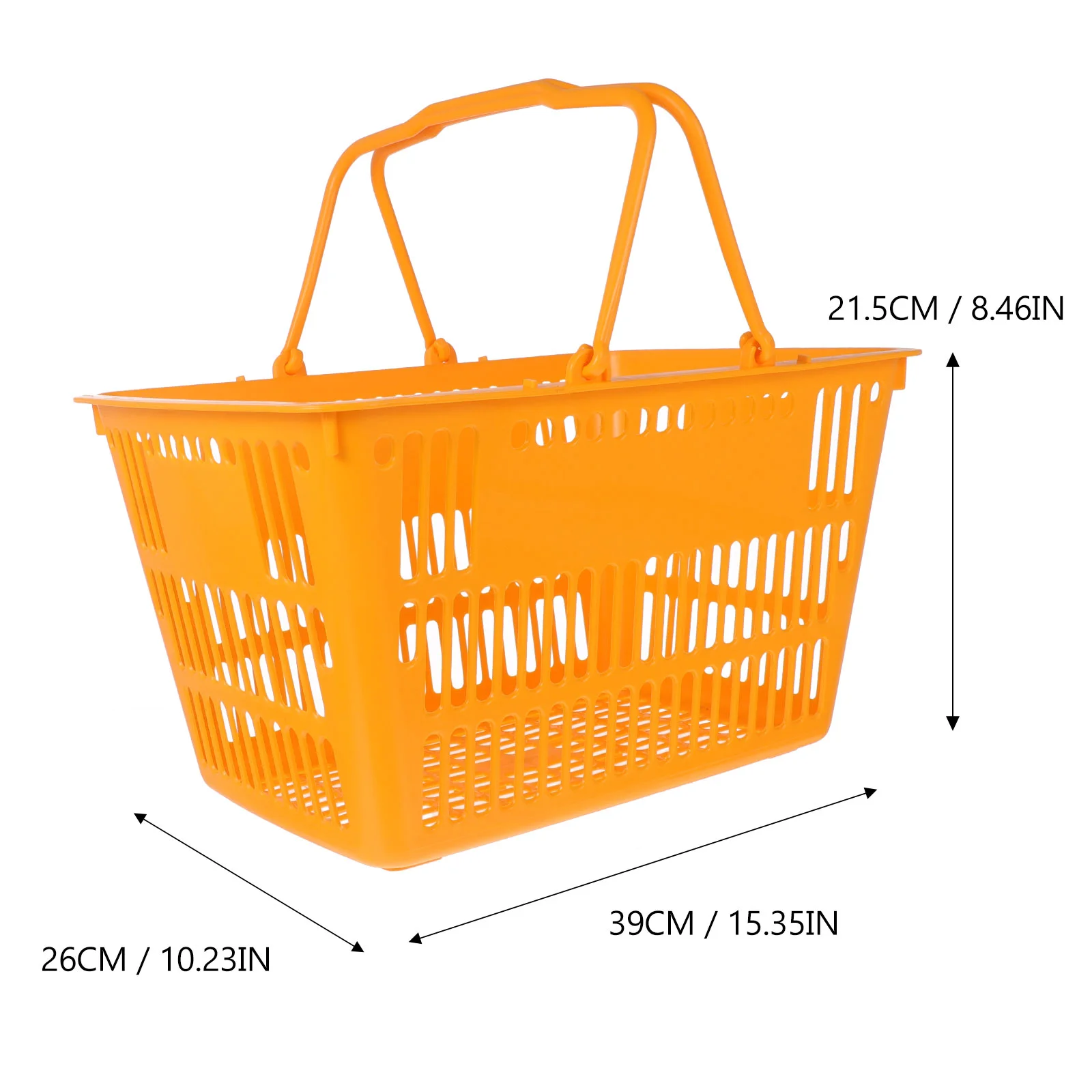 Basket Shopping Baskets Storage Grocery Handles Plastic Kids Mall Organizing Cart Retail Supermarket Store Sundries Vegetable