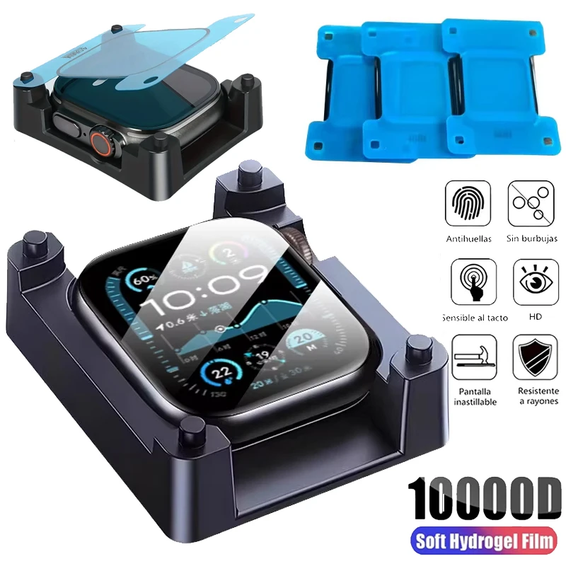 Dispositivo de Posicionamento para Apple Watch Series 11 10 42mm 46mm 41mm 45mm 44mm + Película Protetora de Tela para iWatch Ultra 3 2 49MM
