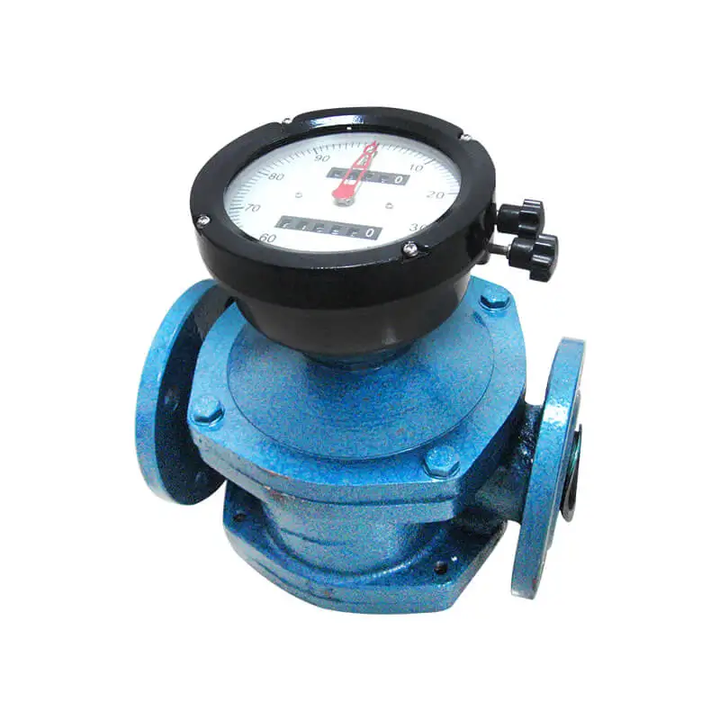 Mechanical Fuel Oval Gear Flow Meter 304 stainless steel 4-20mA output