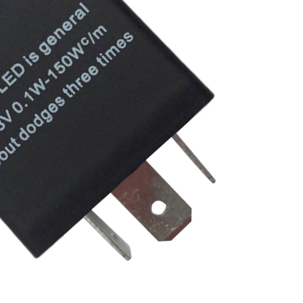 Car LED Flasher Relay -02 Adjustable Frequency 3 Pin Vehicle Signal Light Flasher for Auto Turning Lamp High Sensitivity