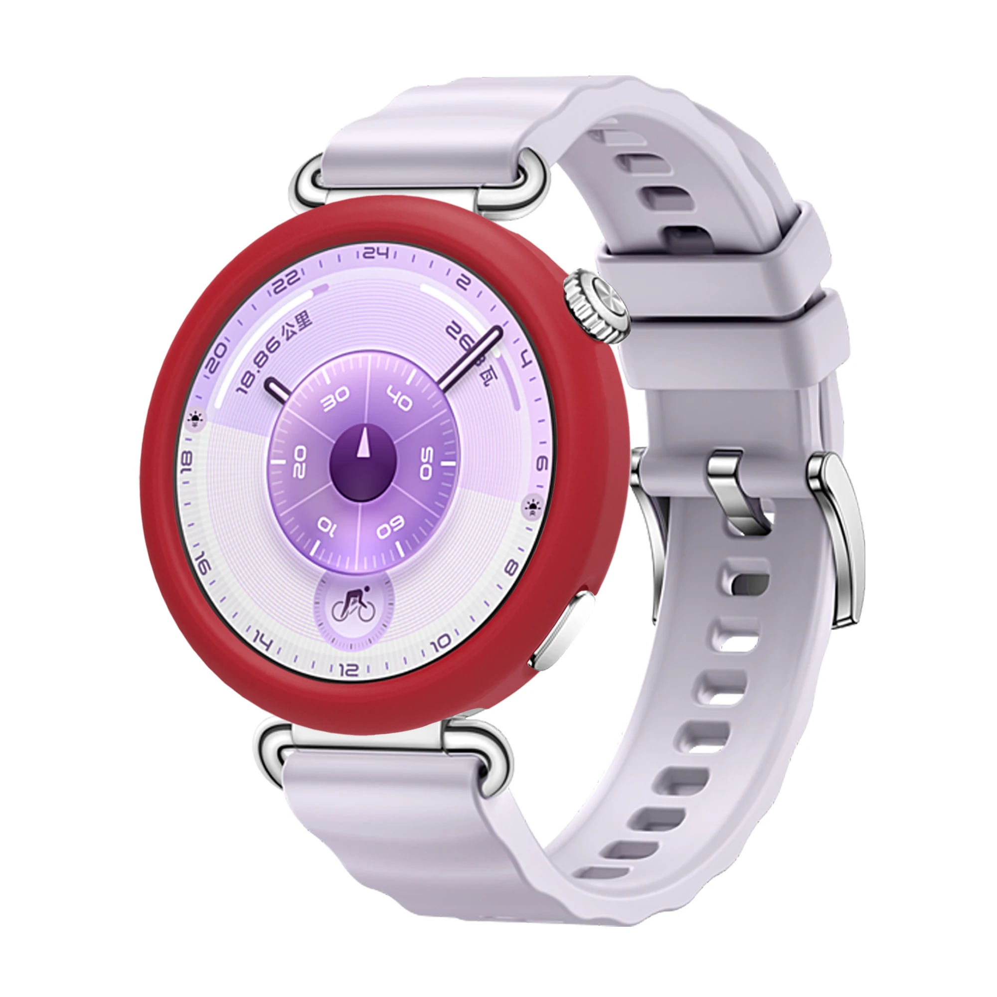 حافظة من السيليكون لهاتف هواوي ساعة GT6 41 مللي متر لون الحلوى مضاد للخدش غطاء حماية ممتص للصدمات لهاتف هواوي GT6 41 مللي متر ملحقات